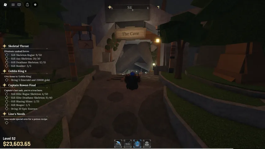 Entrance to the Stonewake’s Cross mine caves