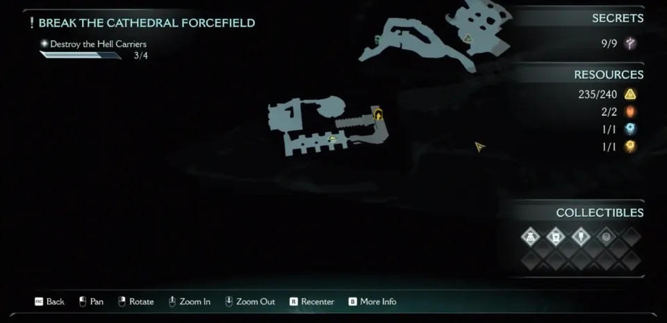 Emplacement de l'entrée du codex Deag Loric dans DOOM: The Dark Ages