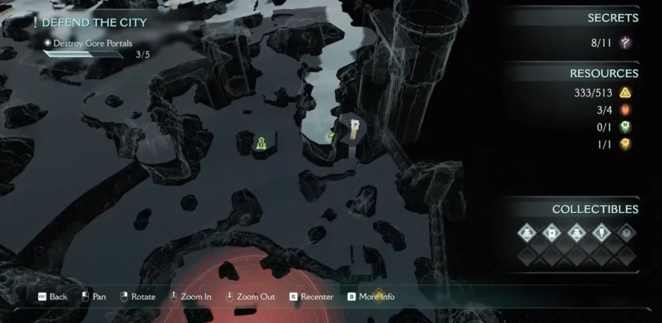 Emplacement de l'entrée du codex Kreed Maykr dans DOOM: The Dark Ages