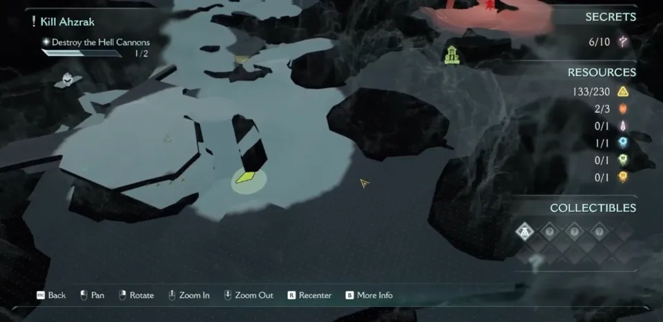 Emplacement de l'entrée du codex Prince Ahzrak dans DOOM: The Dark Ages