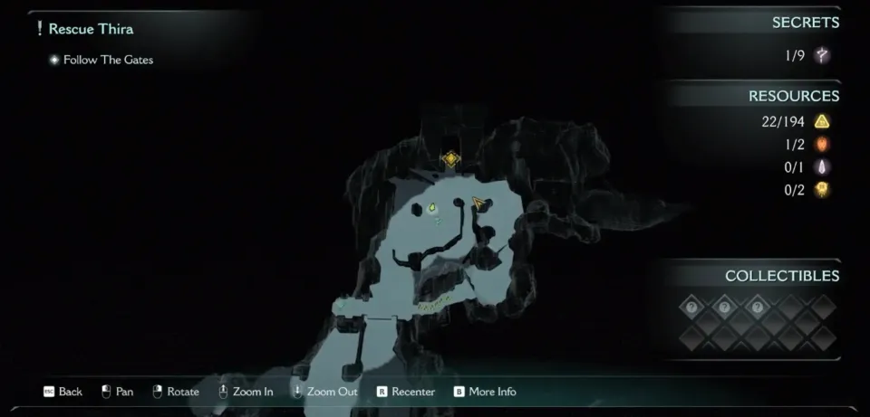 Emplacement de l'entrée du codex Temple of Lomarith dans DOOM: The Dark Ages