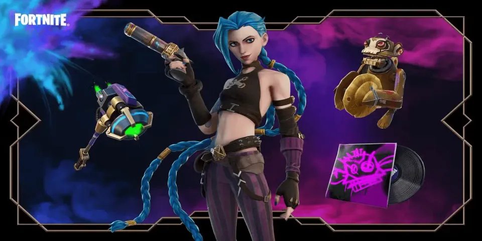 Rare Arcane Jinx Skin Fortnite
