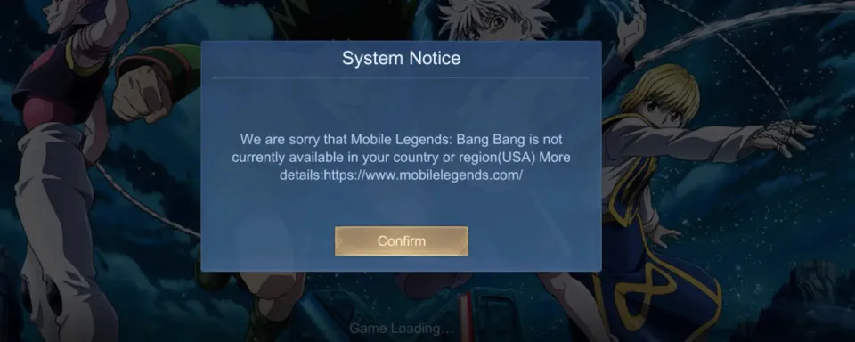 Nos EUA, Mobile Legends Bang Bang (MLBB) foi bloqueado