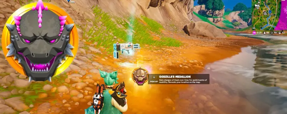Fortnite: How to Obtain and Use the Godzilla Medallion