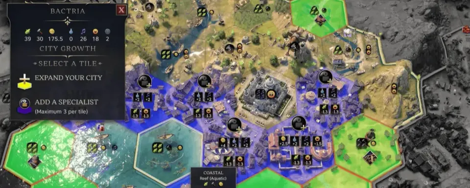 Cómo aumentar y distribuir recursos en Civilization 7