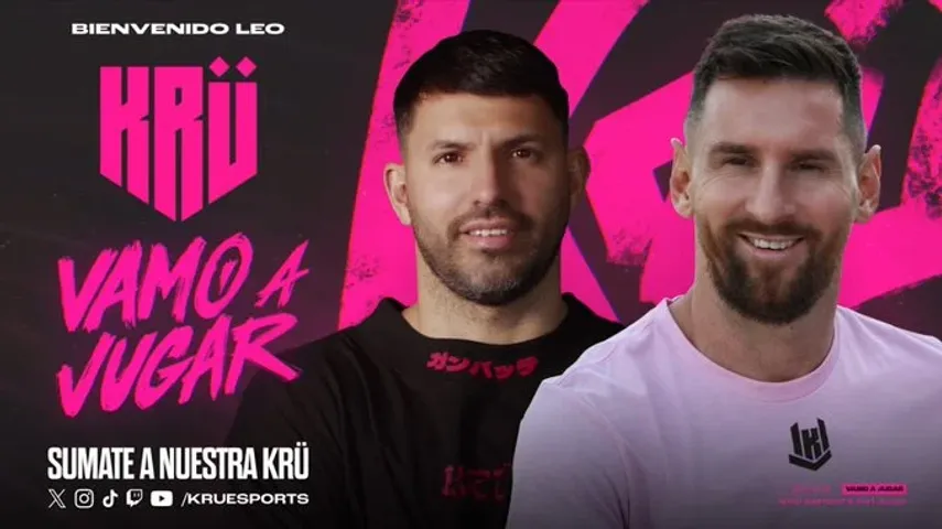 Sergio Agüero e Lionel Messi tornam-se co-proprietários da organização KRÜ Esports