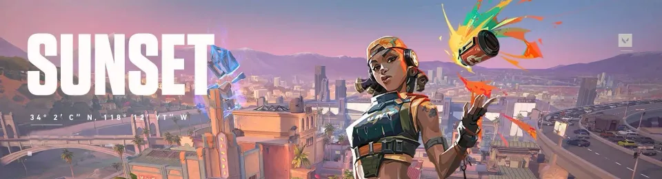 Raze is the most popular agent on the Sunset map at the professional level - who else made the top five?
