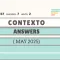 Resposta do Contexto de Hoje! (Maio de 2025)