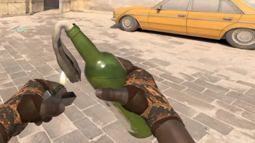 Valve removed the animation of Molotov cocktail in CS2