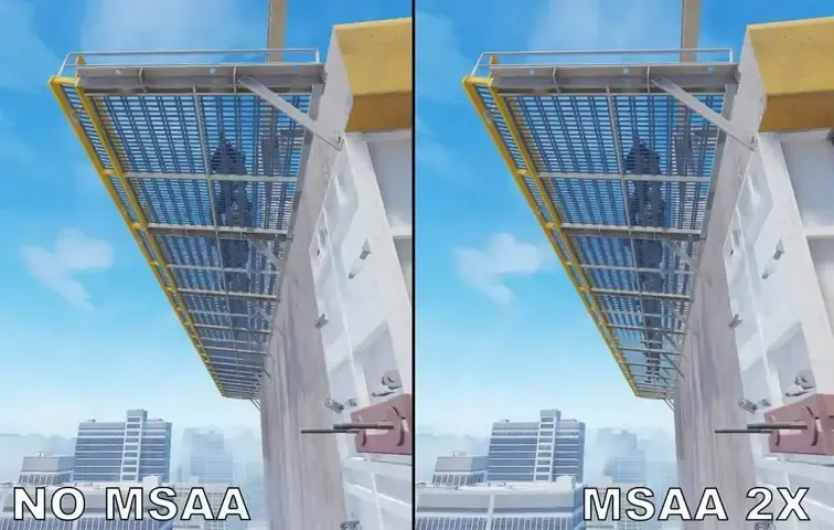 Com o MSAA ativado, é possível ver os inimigos mais claramente em algumas posições