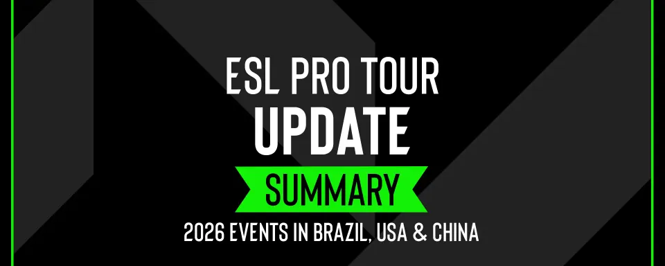 ESL kündigt große Turniere für 2026 in Brasilien, den USA und China an