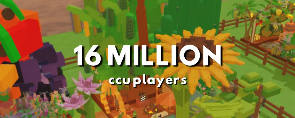 Grow A Garden Overgår Fortnite's Top med 16 Millioner Aktive Spillere Samtidig