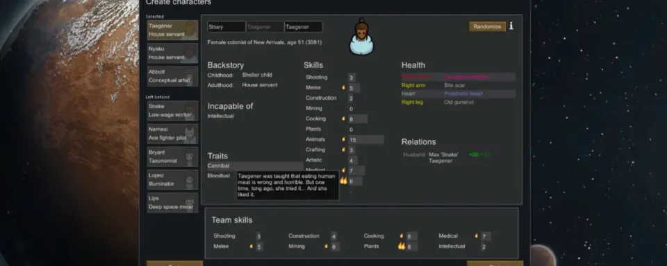 Лучшие черты характера в RimWorld