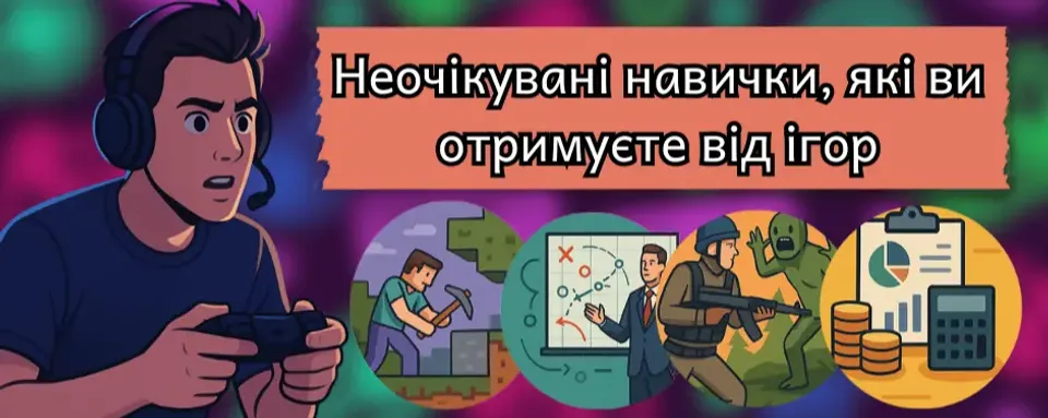 Найнеочікуваніші навички, які можна отримати з ігор