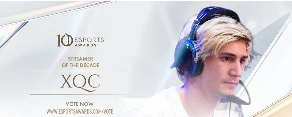 xQc Dinobatkan sebagai Streamer Dekade Ini di Esports Awards 2025
