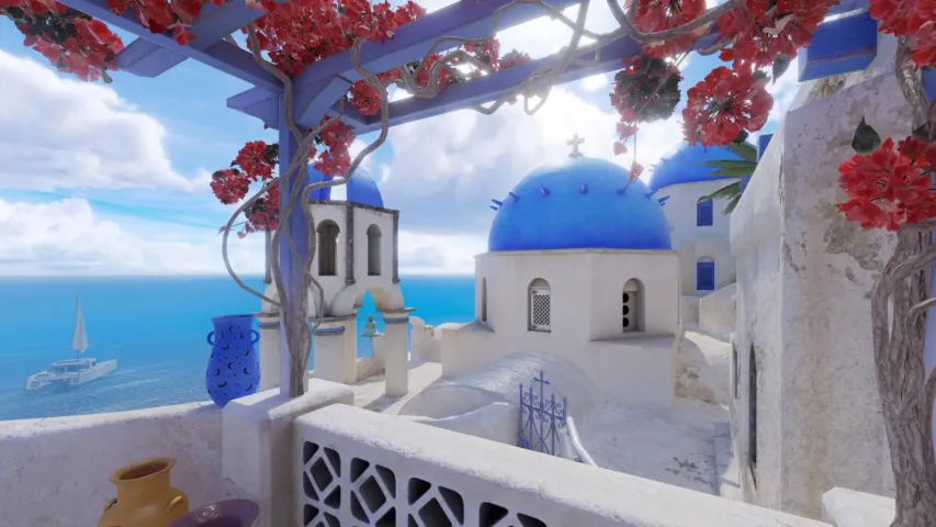 Novo mapa CS2 inspirado em Santorini: Apresentamos Thera