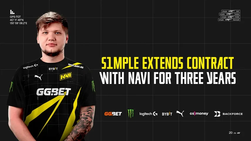 S1mple Extended His Contract With Natus Vincere for Three More Years