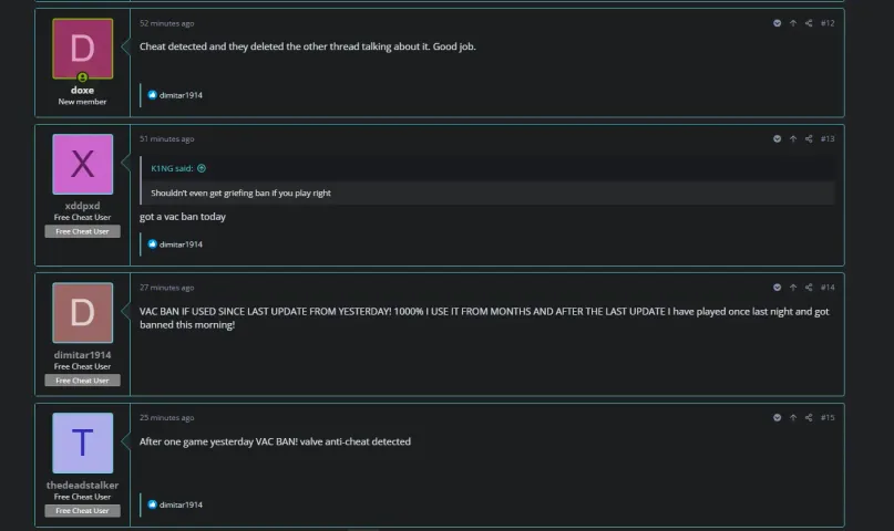 VAC Update Cripples 'Anyx' Cheat Users, Forums Flood with Ban Reports