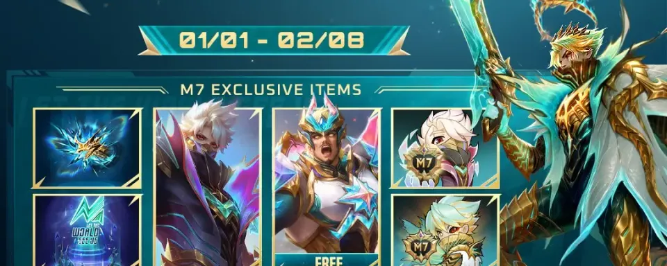 MLBB에 M7 패스 추가 및 대형 1월 이벤트 시리즈 시작
