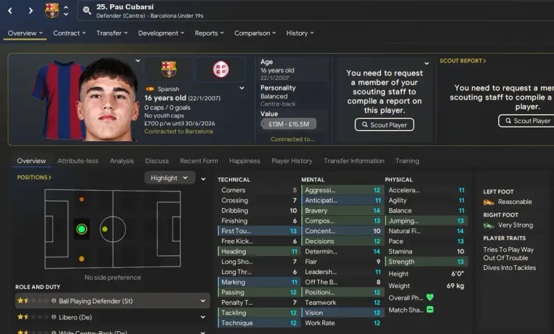 Best wonderkid Centre-Backs in FM24