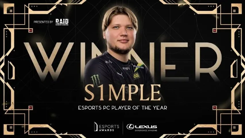 Esports Awards Results: S1mple Is the Best Player of the Year, M0NESY Is the Rookie of the Year