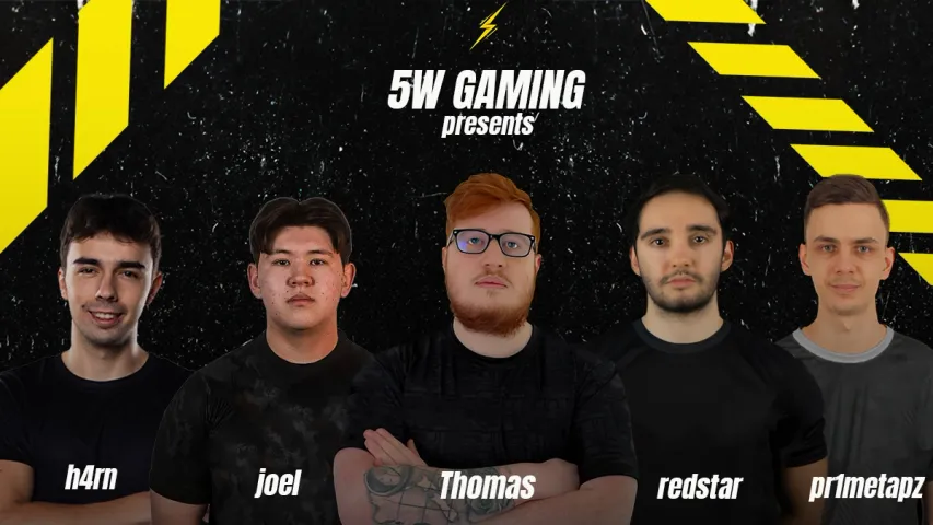 A nova organização de desportos cibernéticos da 5W Gaming assinou o contrato