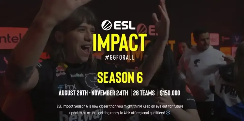 ESL have announced the dates for ESL Impact League Season 6