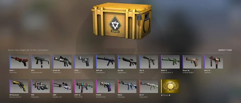 All skins From the New "Revolution" Case