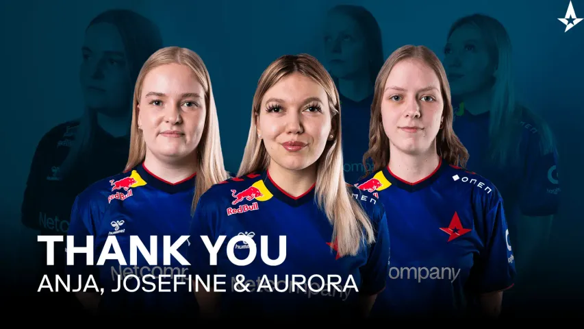 L'effectif féminin d'Astralis annonce le départ de 3 joueuses