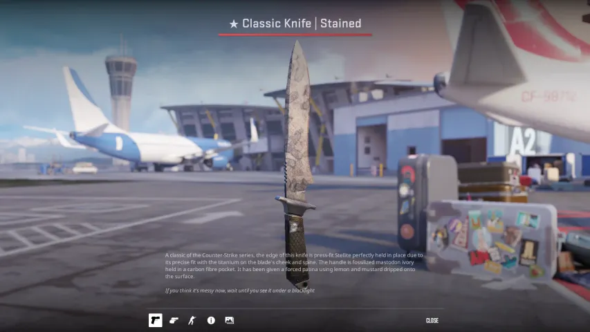 ★ Classic Knife Stained