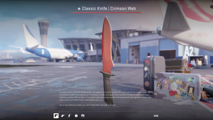 ★ Classic Knife Crimson Web