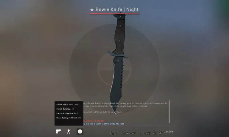 ★ Bowie Knife Night