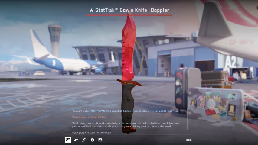 ★ Bowie Knife Doppler Ruby