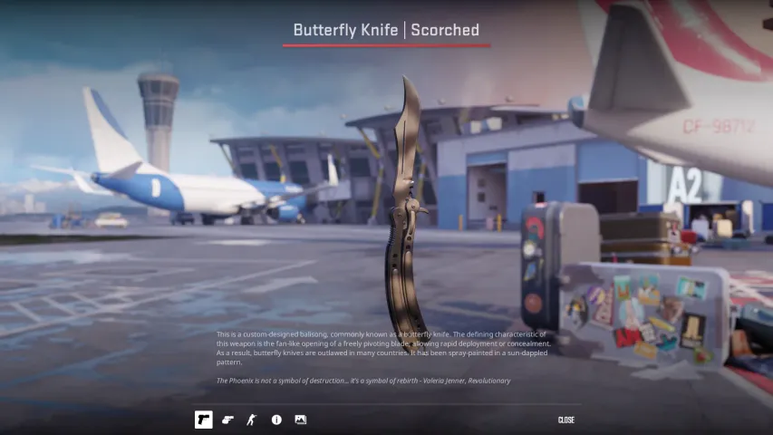 ★ Butterfly Knife Scorched