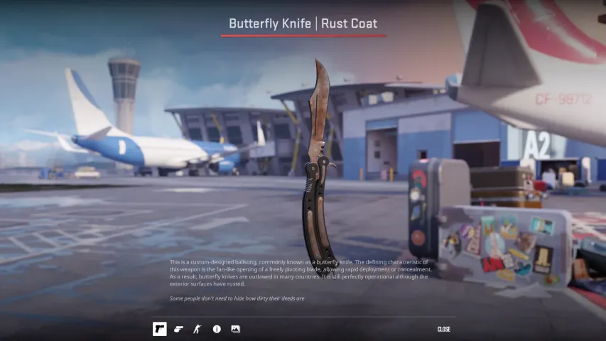 ★ Butterfly Knife Rust Coat