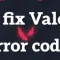 Valorant 1エラーコードの対処法