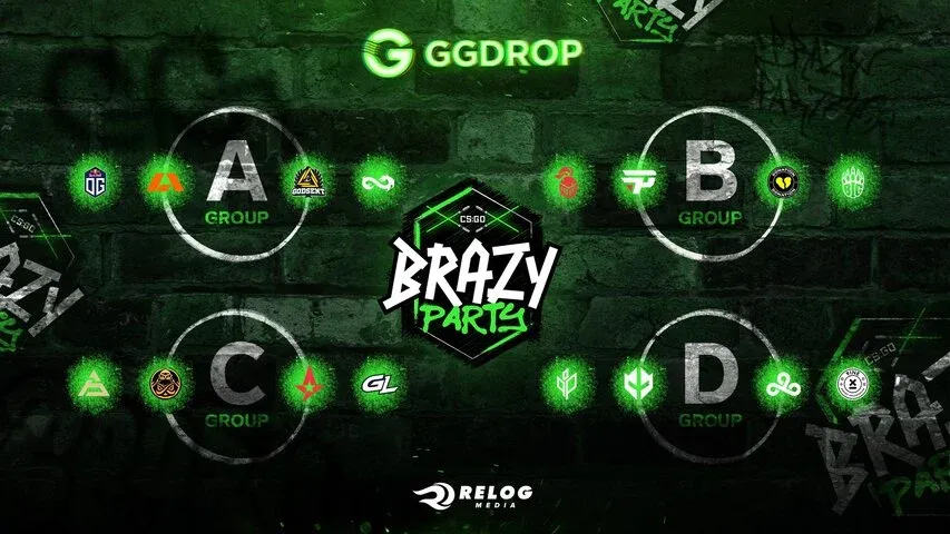 Astralis, 9INE, GamerLegion, and BIG are invited to the Brazy Party