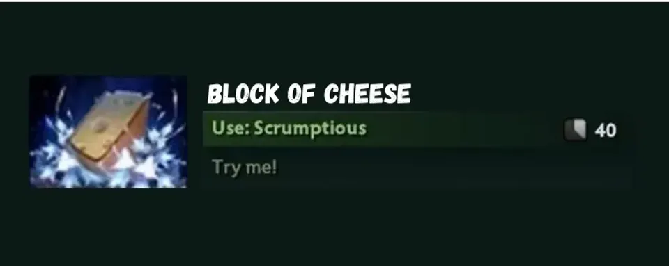 Wie man den Block Käse in Dota 2 bekommt